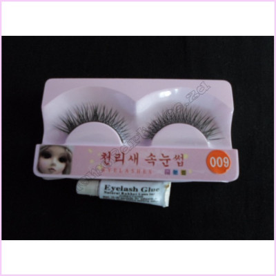 Eyelash 1cm Black Cross Weave 1ml Glue