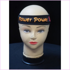 Headband Material Flower Power Orange