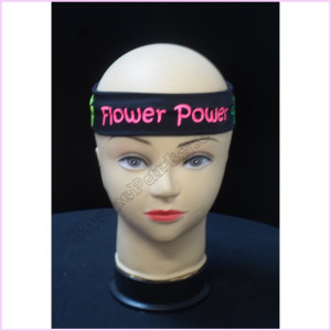 Headband Material Flower Power Pink