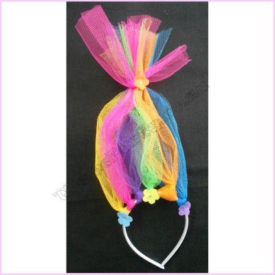 Rainbow Tulle Headbopper   flowers