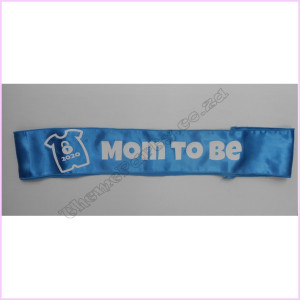 Sash Material Mom to Be Lockdown Blue Sash Material Mom to Be Lockdown Blue