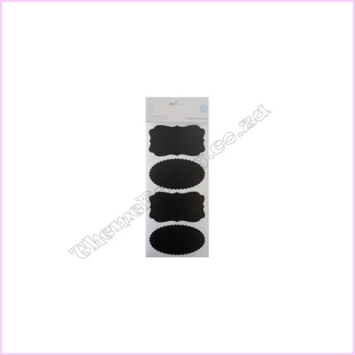 ChalkboardLabels10cm x 6cm Pkt 4pc -SALE