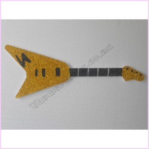 Rock Star Guitar Poly 50cm Pkt Gold Rock Star Guitar Poly 50cm Pkt Gold