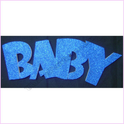 Big Baby Poly 50cm   Packet Glitter Blue