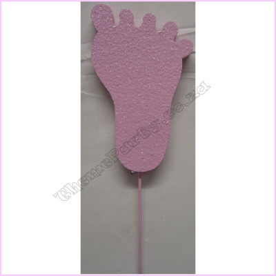 Baby Feet Poly   Stick 15cm   PacketPink