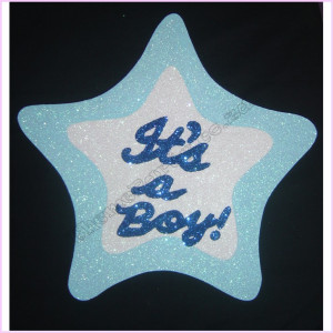 Its a Boy Star Poly 30cm Packet Blue Its a Boy Star Poly 30cm Packet Blue
