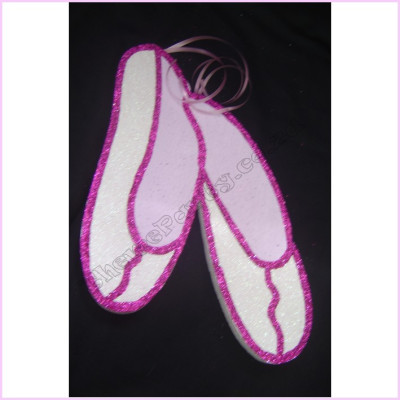 Ballet Shoes Poly Pkt 30cm Glitter