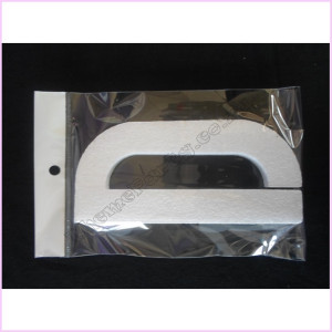 Letter polystyrene 10cm packet plain D Letter polystyrene 10cm packet plain D