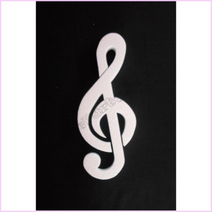 Treble Clef Poly Pkt 30cm plain Treble Clef Poly Pkt 30cm plain