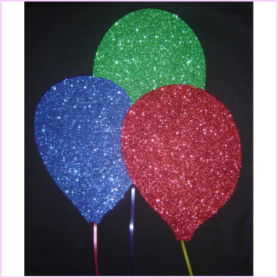 Balloons polystyrene 40cm glitter Multi