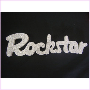Rockstar 30cm glitter Silver Rockstar 30cm glitter Silver