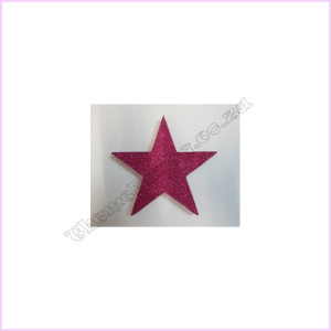 Star Poly 10cm Glitter Packet Pink Star Poly 10cm Glitter Packet Pink