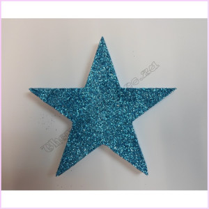 Star Poly 10cm Glitter Packet Teal Star Poly 10cm Glitter Packet Teal