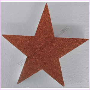Star Poly 30cm Glitter Packet Copper Star Poly 30cm Glitter Packet Copper