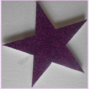 Star Poly 20cm Glitter Packet Purple Star Poly 20cm Glitter Packet Purple