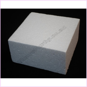 Square 75mm Thick Poly Plain 15cm