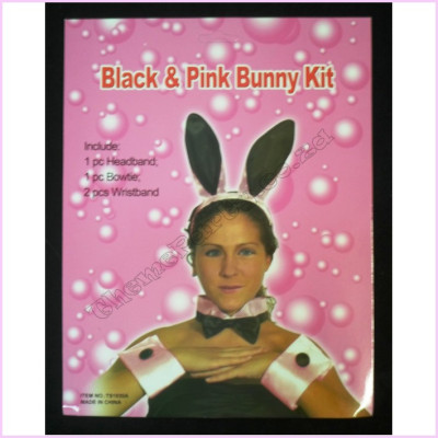 Bunny Set - Black & Pink