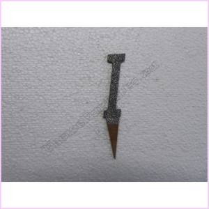 Cake Topper 7cm Glitter Silver I Cake Topper 7cm Glitter Silver I