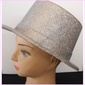 Top Hat Glitter Silver