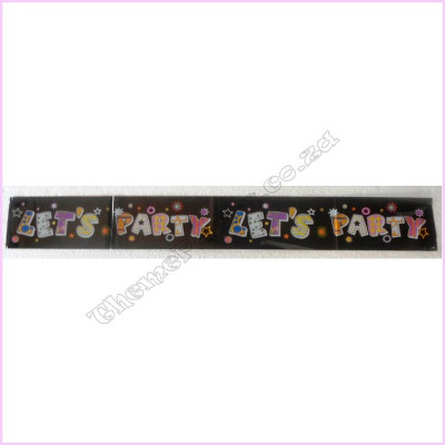 Banner Foil 1.7m Let's Party