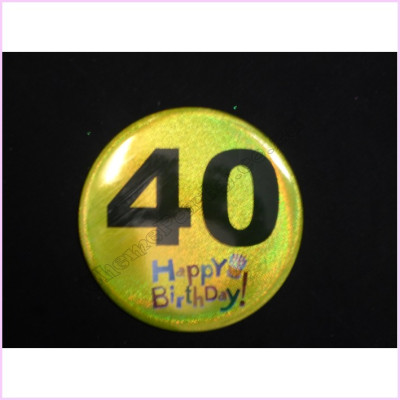 Birthday Badge 15cm 40th