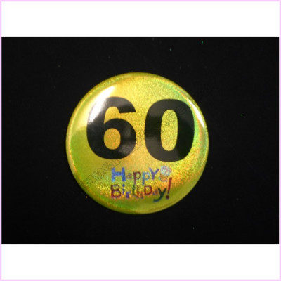 Birthday Badge 15cm 60th