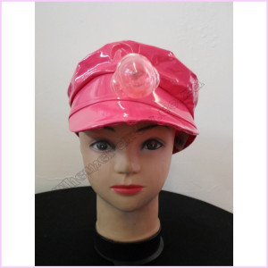 Cap Leather Pink   Plastic Willy - SALE