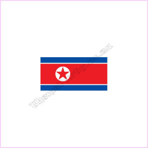 Flag material 150x90cm Korea DPR