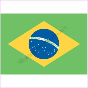 Flag material 150x90cm Brazil