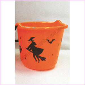 Pumpkin Bucket19x15 Witch Design-SALE25% Pumpkin Bucket19x15 Witch Design-SALE25%