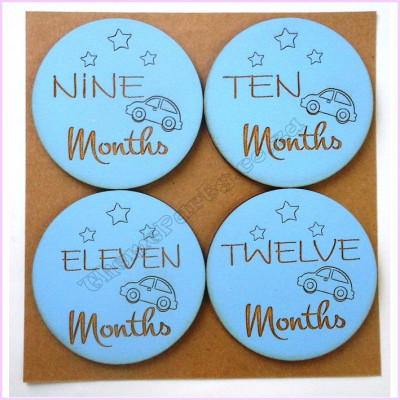 Baby Discs 7cm Pkt 4 Blue 9-12 Months