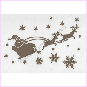 Christmas Stencils Pack 2 Santa Sleigh