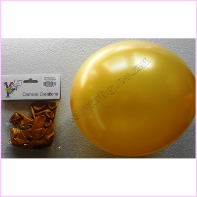 Balloons 25cm Pkt 15 Metallic Gold
