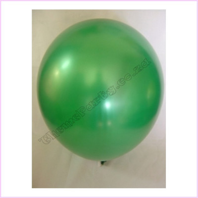 Balloon 30cm Metallic Pkt100 Dark Green