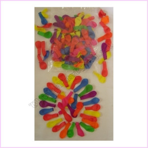 Water Balloons Neon Asst 7.5cm Pkt 100 Water Balloons Neon Asst 7.5cm Pkt 100