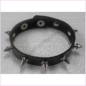 Punk Bracelet 24cm Black Leather Studs Punk Bracelet 24cm Black Leather Studs