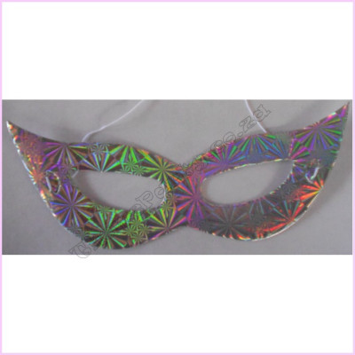 Paper Mask Hologram Design Pkt 12 Silver