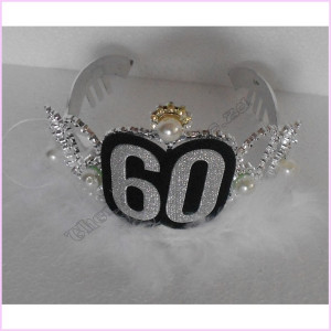 Tiara Plastic Silver   Fur 60th