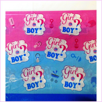 Baby Reveal Tablecloth Plastic 108x180cm