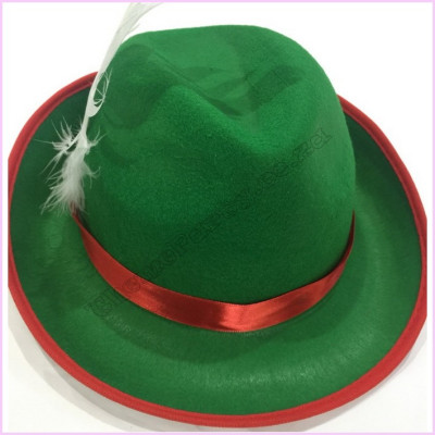 Robin Hood Hat Green   Feather