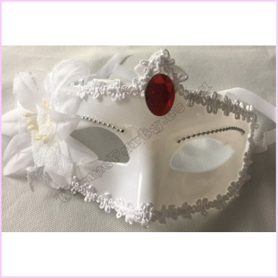 Venetian Mask White flower   Gem