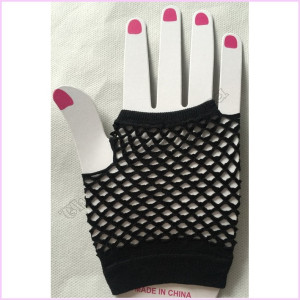 Gloves Fingerless Short Black