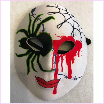 Eva Face Mask Red Rose and Blue Eyes